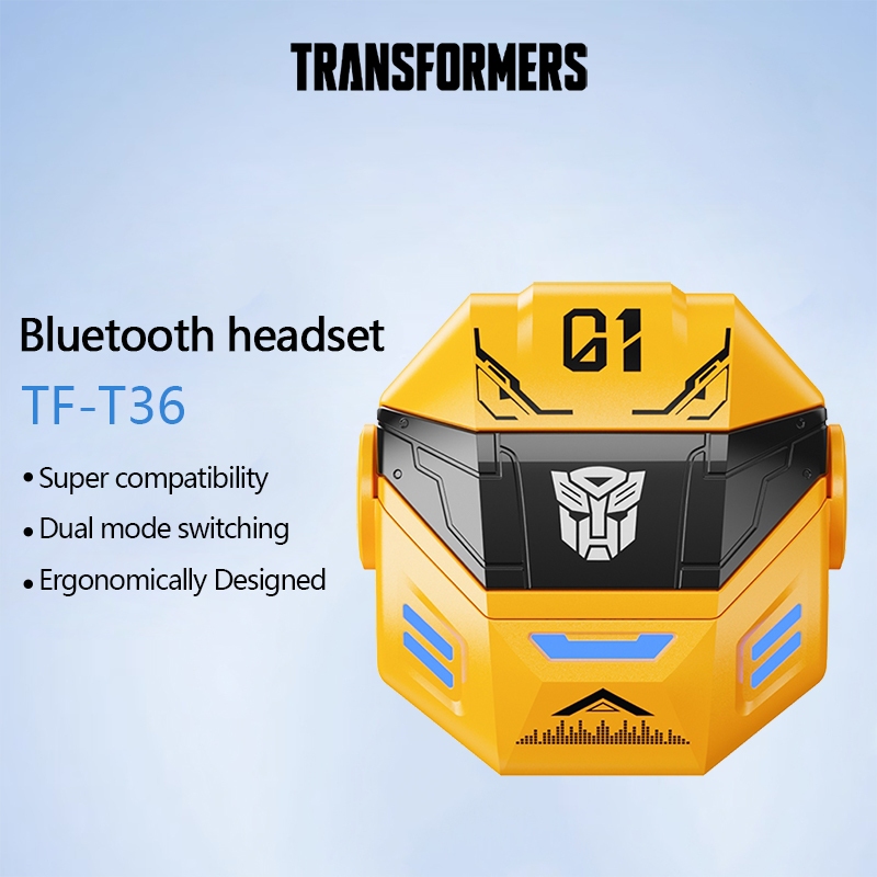 Redução Sem Fio Da Poeira E Ruído Do Fone De Ouvido De Bluetooth Dos Transformadores TF-T36 em Oferta na Shopee