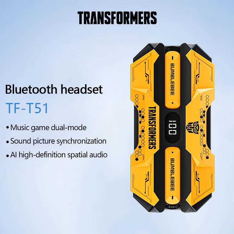 Transformers TF-T51 Fone De Ouvido Bluetooth Sem Fio Com Cancelamento De Ruído - Audio