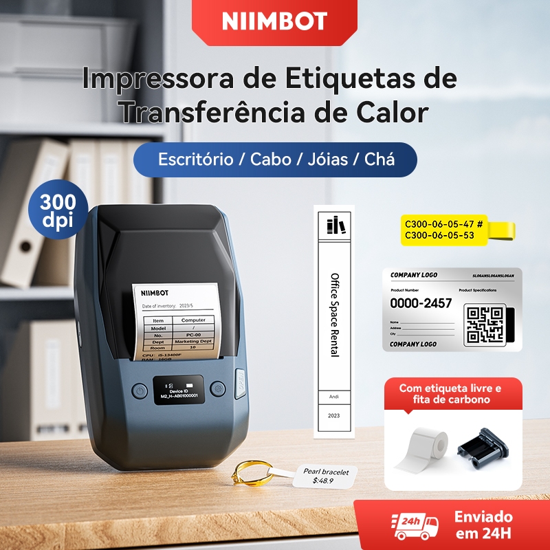 Niimbot M2 Impressora De Etiquetas Transferência De Calor Multifuncional Bluetooth Fabricante Cabo De Escritório Jóias M