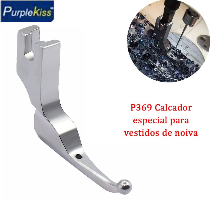 【Promoção】P369 Calcador Para Costura De Vestidos De Casamento/Roupas Da Moda , De Lantejoulas Com Contas Cruzadas