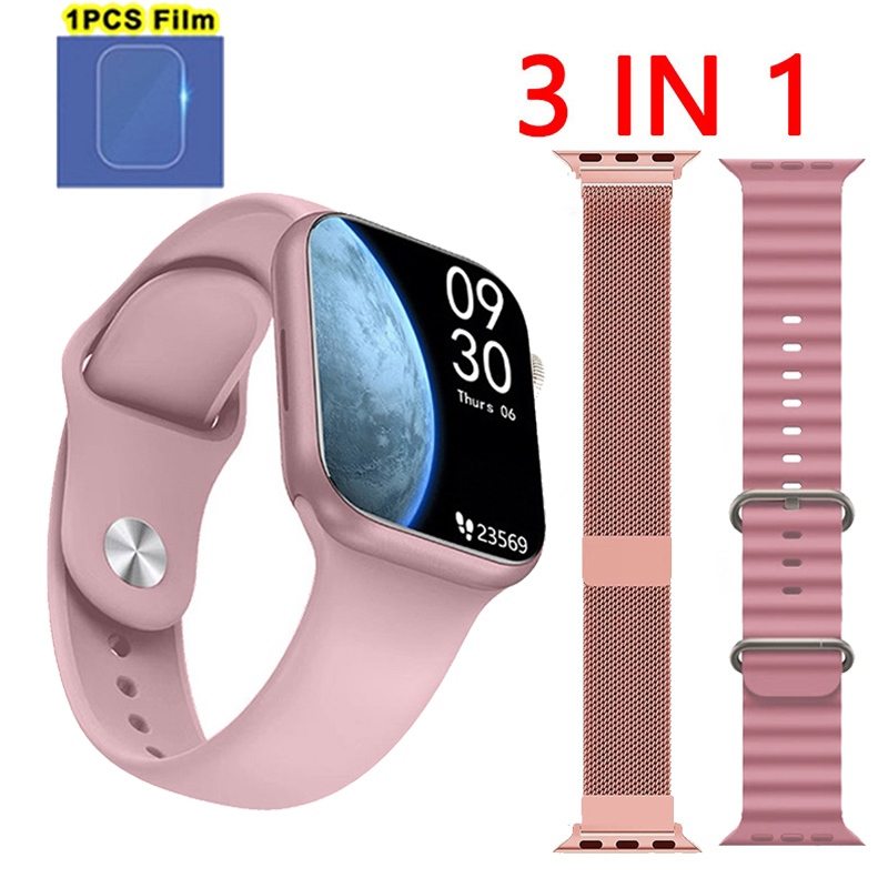 Relógio inteligente Watch 9 Pro, série 10, tela AMOLED, chat, à prova d'água