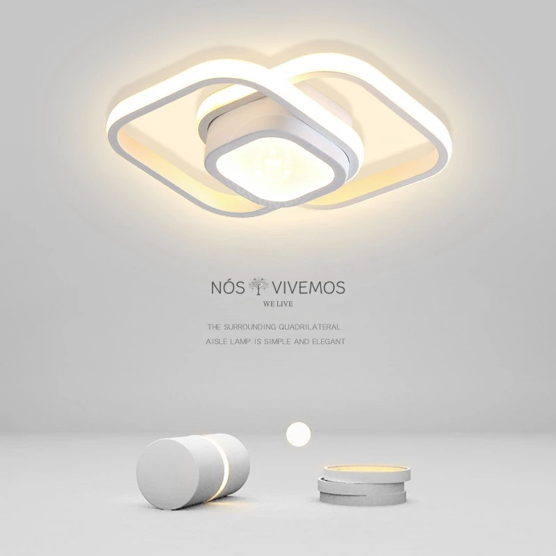 Luminaria teto moderna plafon led 3/1 lustre Led simples Lustre para quarto, sala