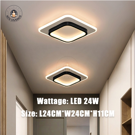 Luminária De Teto Plafon Led Moderna Lustre para Corredor Sala Quarto Cozinha Ceiling Light