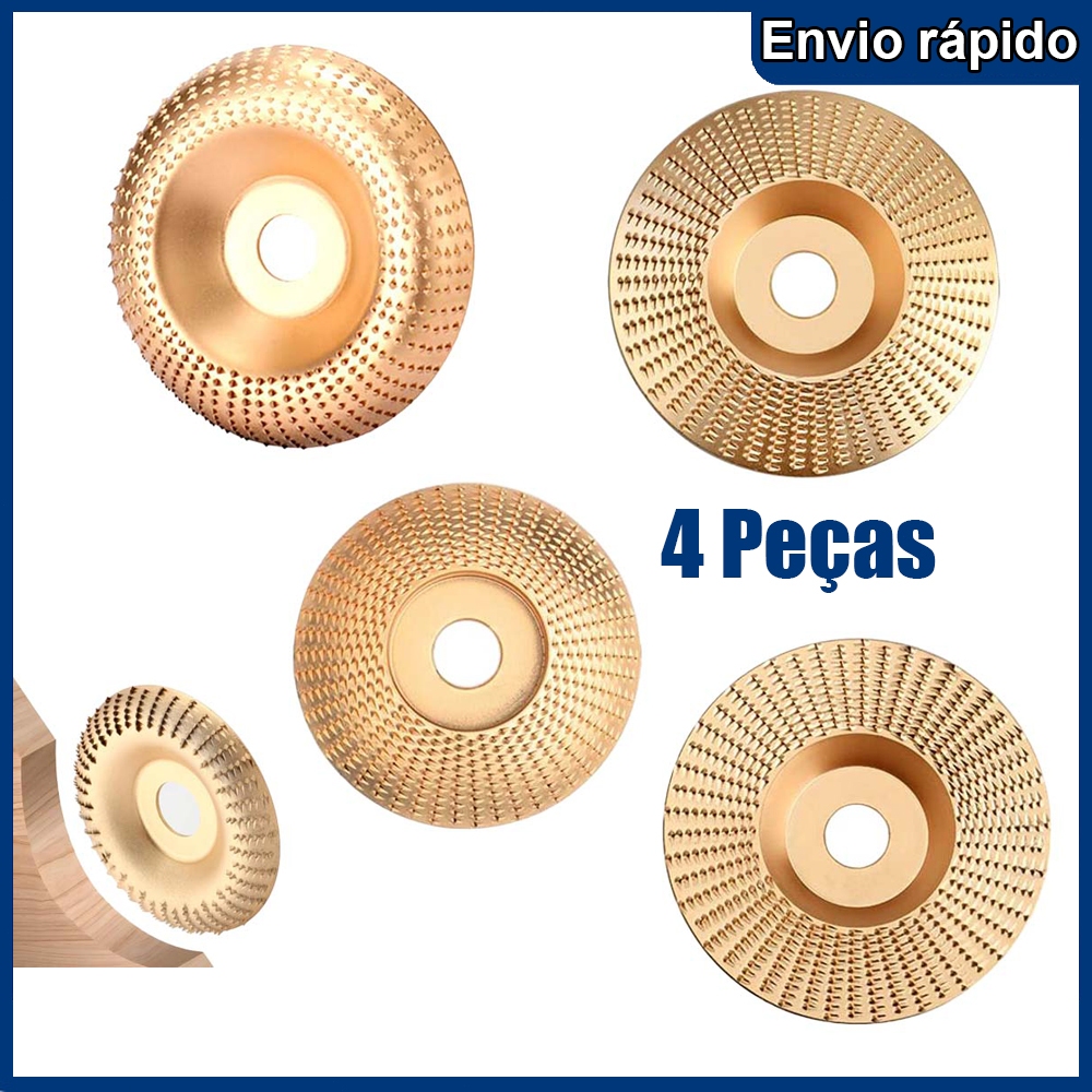4pçs 16mm disco de escultura em madeira rebolo disco ângulo moedor em madeira disco carpintaria rebolo disco moage