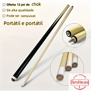 Clube de snooker profissional de alta qualidade removível+12 giz de bilhar em Oferta na Shopee