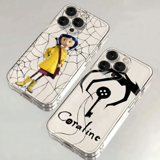 Anime Quente C-Coraline Nova Capa De Telefone Para iPhone 16 15 14 13 12 11 Mini Pro Max X XR XSMax 7 8 Plus SE20 Transp em Oferta na Shopee