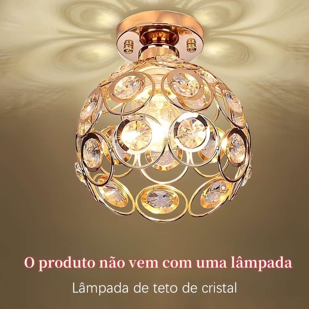 Lustre De Cristal Simples Americano , Personalidade Criativa , Iluminação