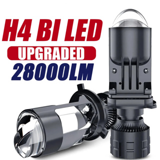 Faróis De Lente H4 160W 90000LM Lâmpada Automática Mini LED 9003 HIB2 Lâmpadas Carro Motocicleta Duplo Projetor Len Auto em Oferta na Shopee