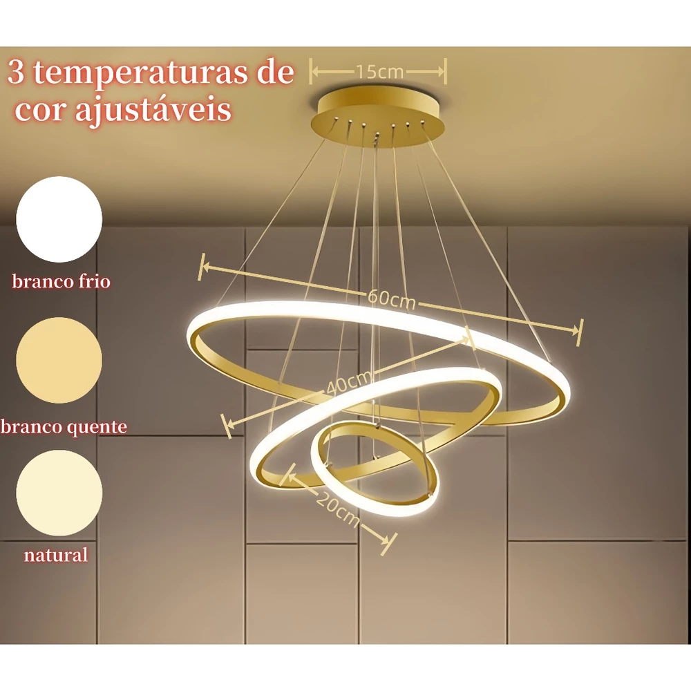 3 Cores Em 1 Luz Sala De Estar Lustre Cozinha Led Lâmpada Do Teto Nordic Moderno Decoração