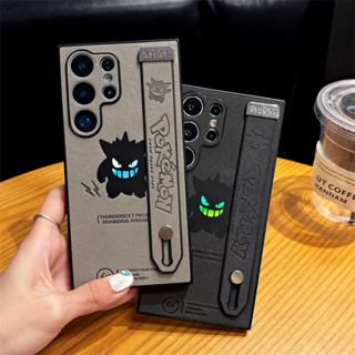 Luxo Couro Laser Desenhos Animados Geng Fantasma Pulseira pulso Capa Para Samsung Galaxy A15 A16 A54 A55 A56 em Oferta na Shopee