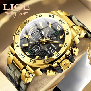LIGE Moda Relógio Digital Original Homens Casal Esportes De Pulso À Prova D'água Cronógrafo Luminoso Relógios De Quartzo em Oferta na Shopee