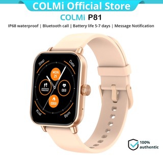 COLMI P81 Smartwatch Relógio Inteligente Para Mulher Homem Casal Presentes Original IP68 Bluetooth À Prova D