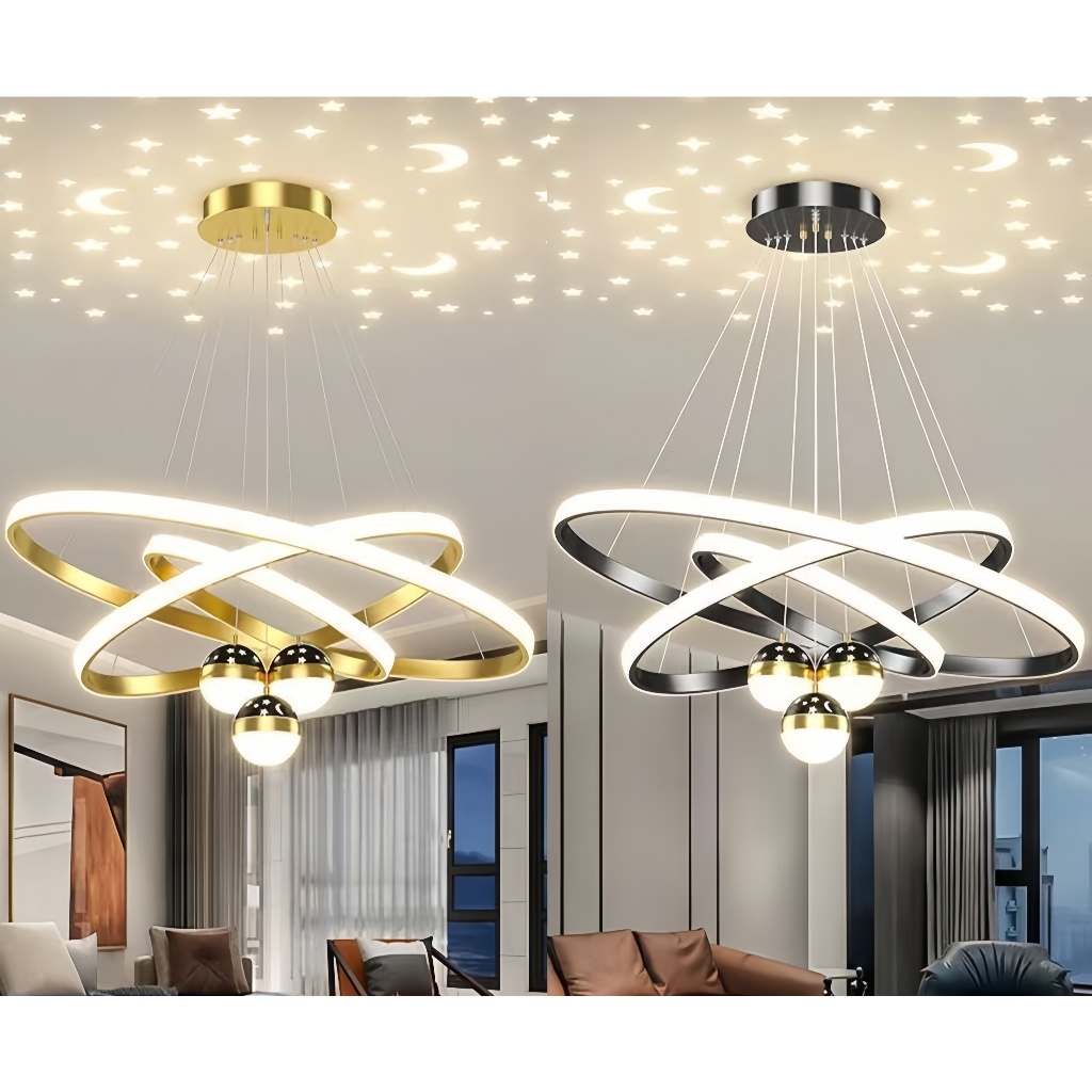 Lustre de teto de luxo nórdico restaurante lustre 60*40*20CM restaurante lustre 110V-220V em Oferta na Shopee