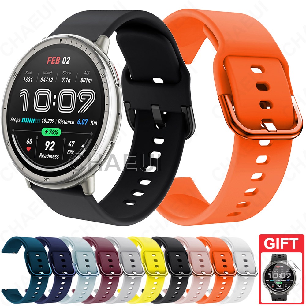 Pulseira De Silicone Macia Acessórios De Para Amazfit Active 2 / Active Max / Active 3 Premium