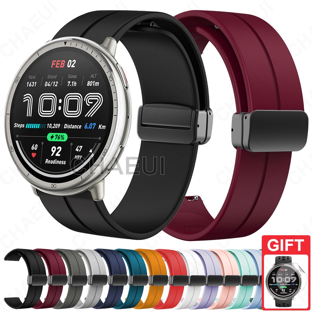 Acessórios De Pulseira De Silicone Esportiva Para Amazfit Active 2 / Active Max / Active 3 Premium