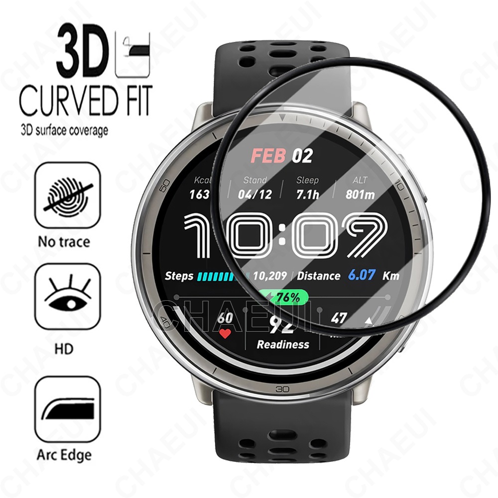 Película Protetora De Tela Capa Completa Para Amazfit Active 2 / Active Max / Active 3 Premium