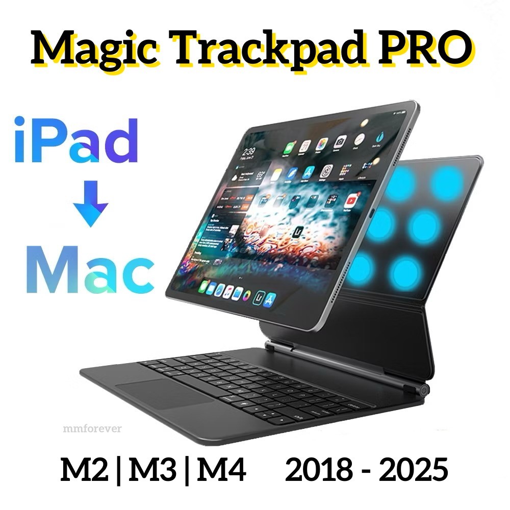 ❤Estoque pronto❤2025 Novo estilo adequado para iPad Magic Touch Teclado iPad Air7 i Pad Te...