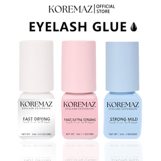 KOREMAZ 5ml 1 Segunda Cola Rápida Seca Forte Extensões De Cílios Falsos Para De Baixo Cheiro Profissional em Oferta na Shopee