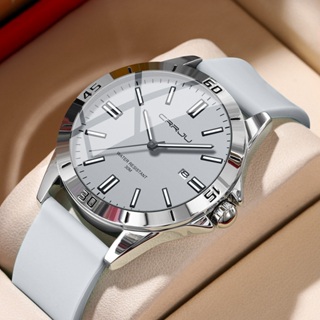 Relógio Masculino CRRJU Original Marca Superior Moda Casual Esportes Pulseira De Silicone Ponteiro Luminoso Para Estudan em Oferta na Shopee