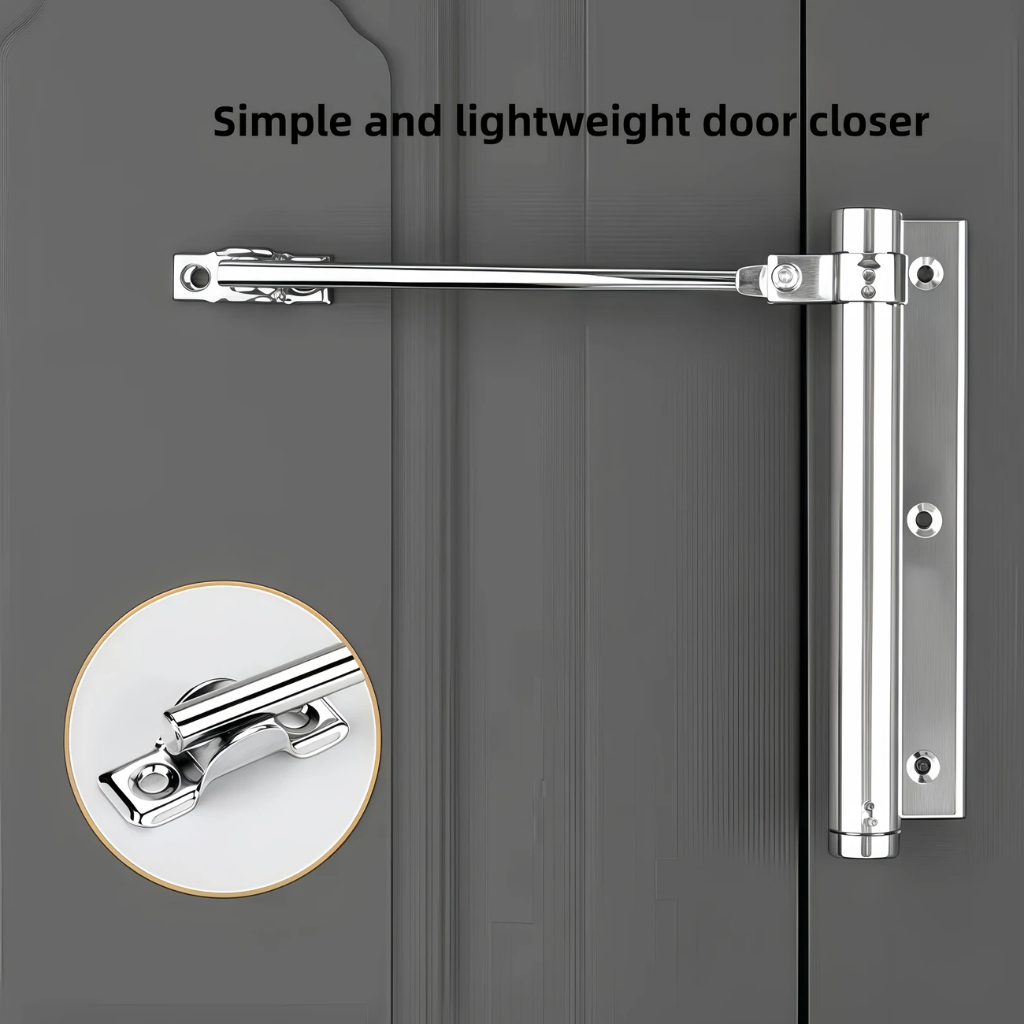 Mola de aço inoxidável para fechamento automático de porta, suporte de carga máximo 25kg em Oferta na Shopee