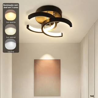 3 Cores Luminária De Teto Plafon Led Moderna Lustre para Corredor Sala Quarto Cozinha