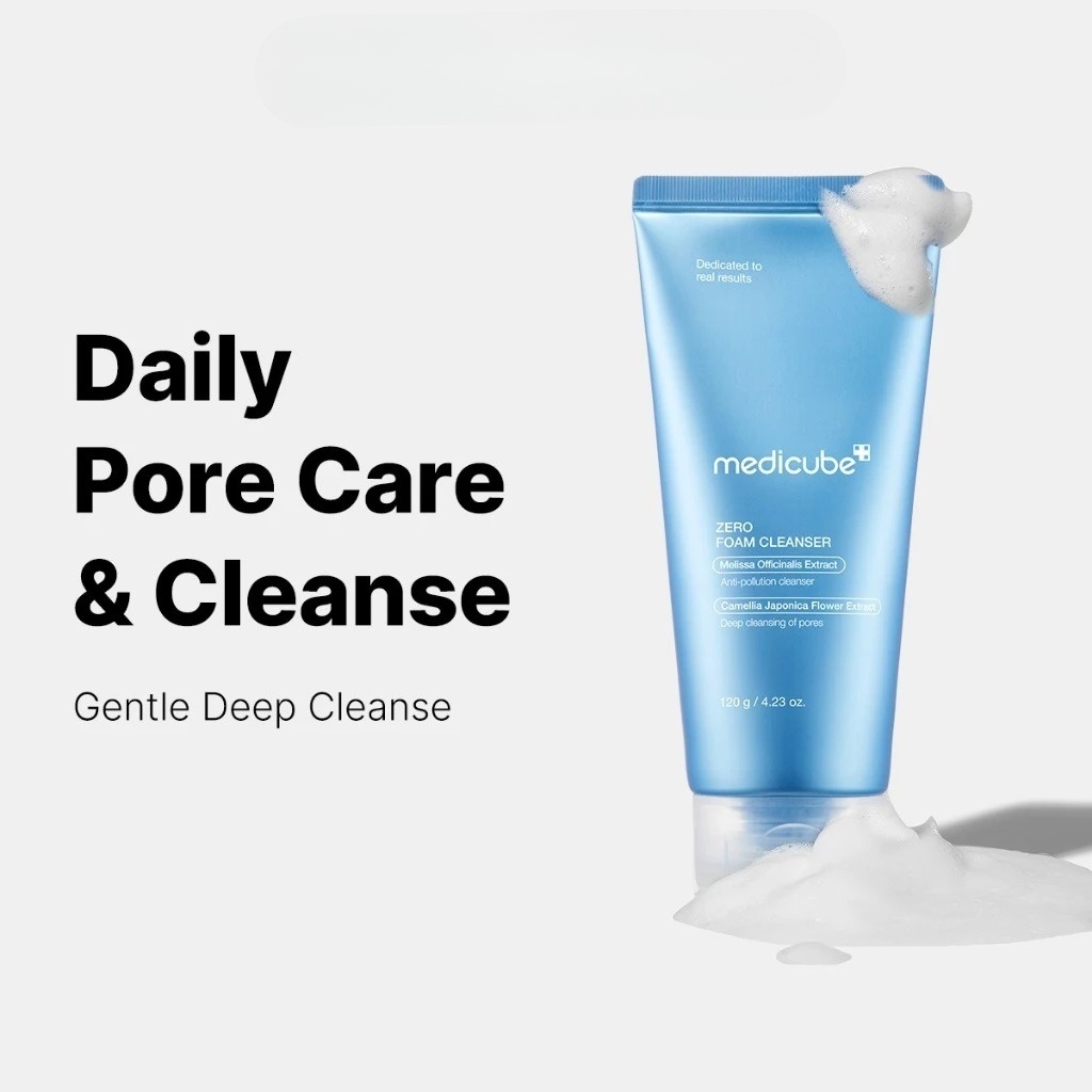 Medicube Zero Foam Cleanser 120g Poros Cravos Uso Diário Limpeza Suave De Poeira