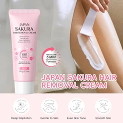 LAIKOU Japão Sakura Creme Depilatório 100g Pele Suave Depilação Profunda Mesmo Tom De