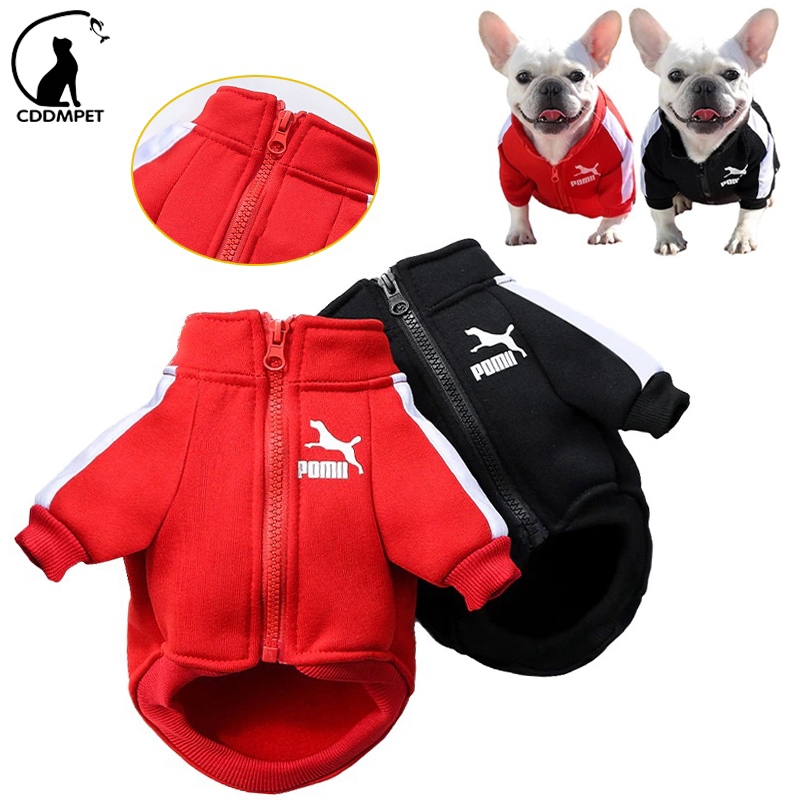 Roupa De Cachorro Moletom Para Cães Pequeno Casaco De Estimação Com Zíper Gato Colete Pug Jaquetas