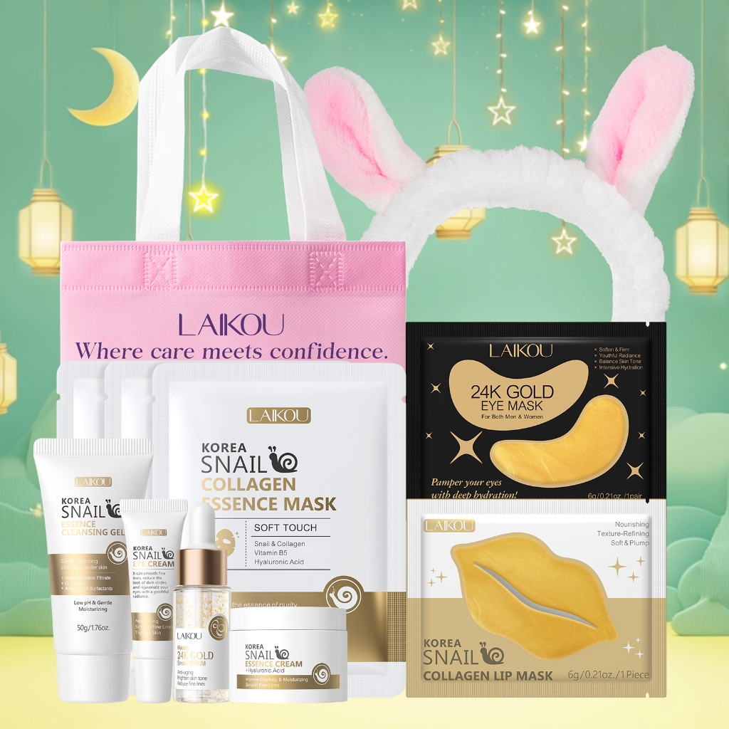 Conjunto De Cuidados Com A Pele De Caracol LAIKOU-Revitalizar E Rejuvenescer Tex