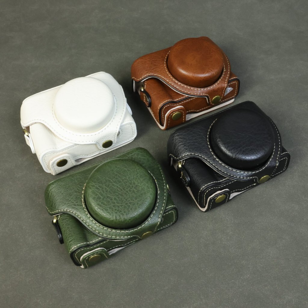 ZV1M2 ZV1F PU Meia Capa De Base De Bolsa + Alça De Ombro Para Câmera Sony ZV1II ZV-1F