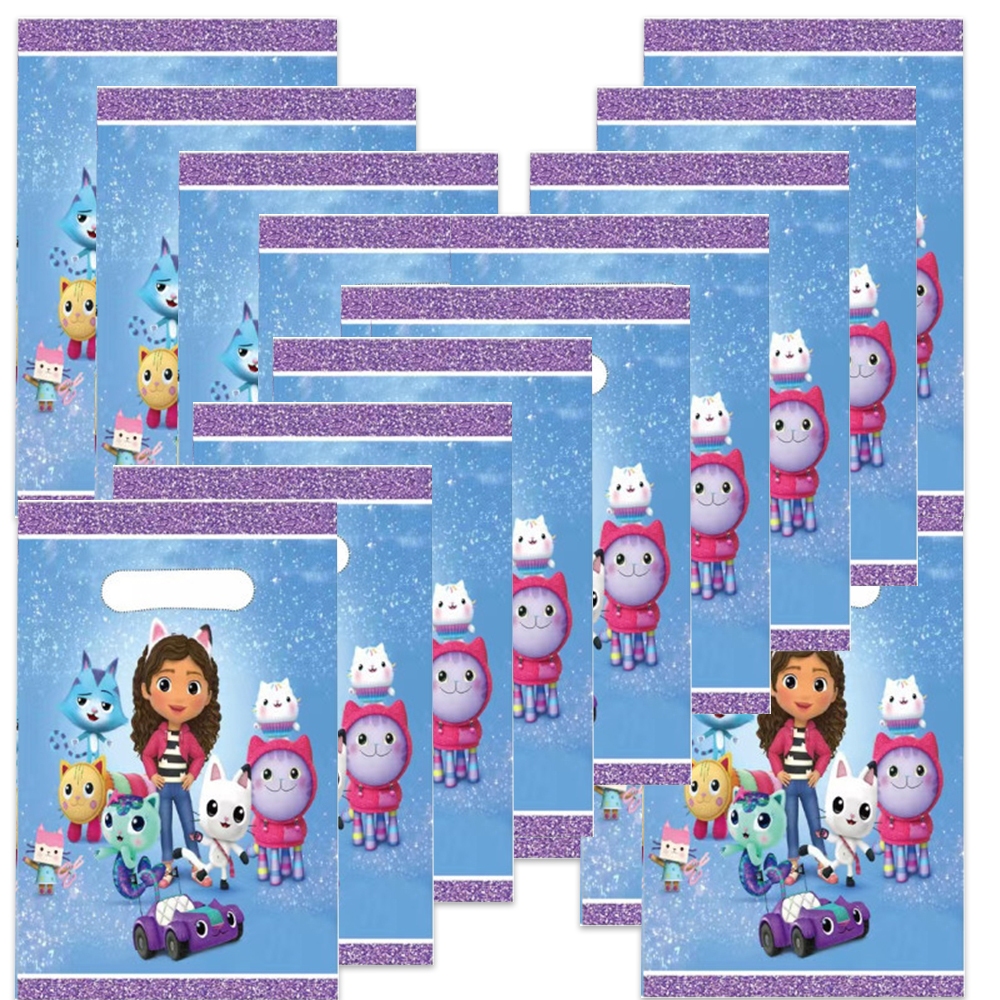 10/20/30/40/50 Pçs Dos Desenhos Animados Gabby Casa De Bonecas Festa De Aniversário Saco De Presente Crianças De Retorno