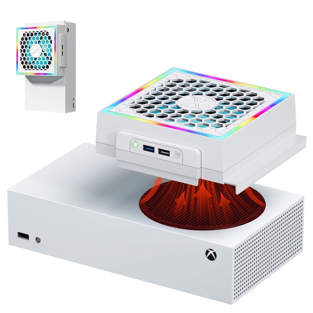 Ventilador De Resfriamento LED RGB Para Console Xbox Series S em Oferta na Shopee