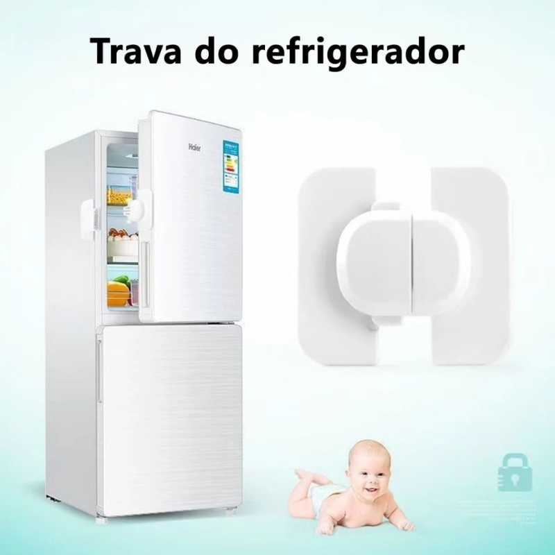 Proteção De Segurança Para Crianças Fechadura De Geladeira Móveis Fechaduras Porta De Armári