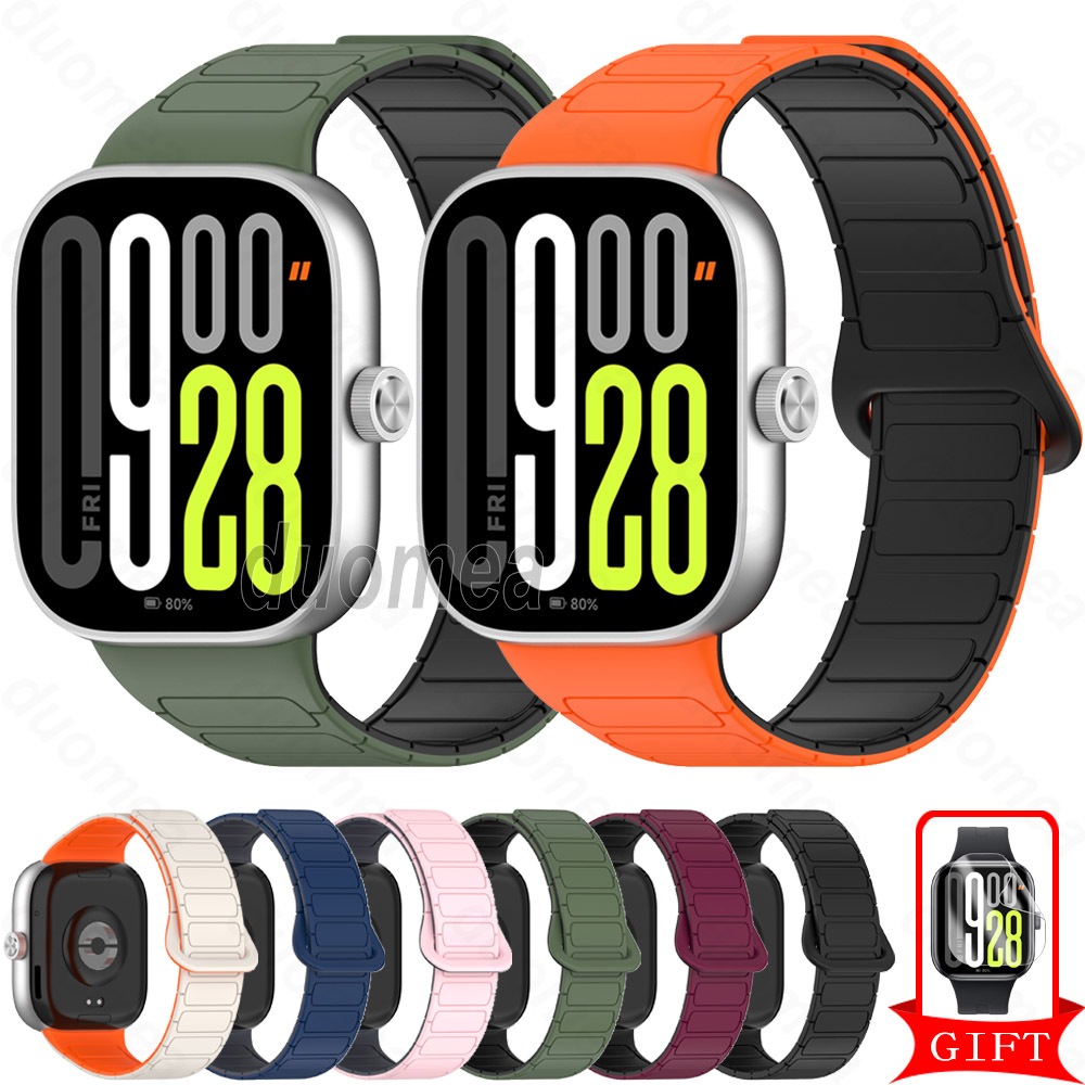 Pulseira De Silicone Com Magnética , Acessórios Para Redmi Watch 6 5 4 / Xiaomi
