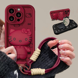 Compatível Para iPhone 17 15 16 13 14 12 11 Pro X XS Max XR 7 8 Plus Kitty Espelho Caso De Telefone Macio Adorável em Oferta na Shopee