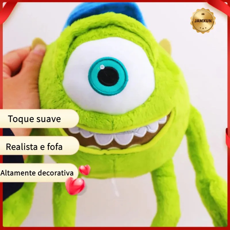 JAMXUN 35cm Disney Monstros Universidade Brinquedo De Pelúcia Mike Wazowski & Sullivan Bonecas Kawaii Monstro Inc Animai