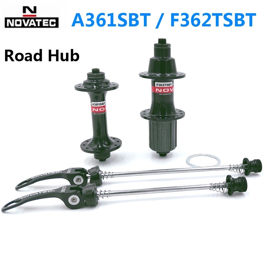 Bacalhau NOVATEC Cubos De Rolamento Selados A361/F362 Cubo De Bicicleta De Estrada V-Freio Dianteiro E Traseiro 24 Furos