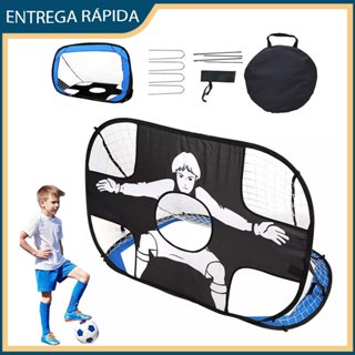Preto azul treinamento de futebol gol de futebol das crianças portátil dobrável quadro de porta treinamento ao ar livre em Oferta na Shopee