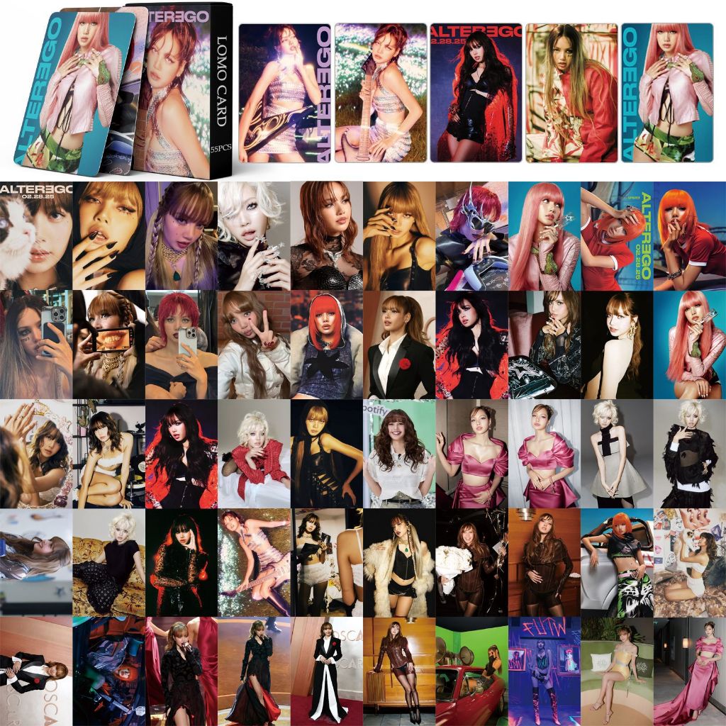 55pcs/box BLACK PINK BP Jennie Ruby photocards 2022 Weleoming Collelion Summer Diary Cartão Fotográfico lomo Lisa BORN A