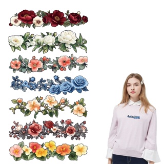 7 Pçs Flores Transferência De Calor Vinil Fácil De Cortar Imprensa Térmica Appliqued Parches Ropa Roupas Adesivos Diy Ca em Oferta na Shopee