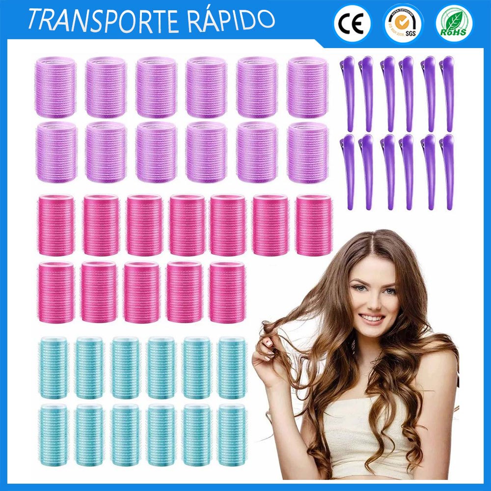 Conjunto de 36 peças de ferros de ondular 25/36/44 mm com ventosa e 12 grampos de cabelo em Oferta na Shopee