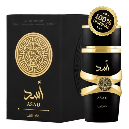 Perfume Asad Lattafa Perfume Arabe Lattafa Árabe Asad Eau de Parfum Masculino 100ml