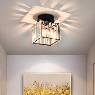 Luminária De Teto Cristal Simplicidade Moderna Corredor Sala De Estar Varanda Quarto 110V-220V em Oferta na Shopee