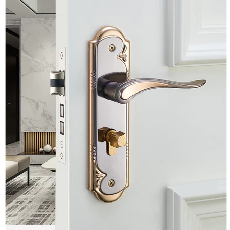 Fechadura de Porta de Alumínio Inspirado em Vintage com 3 Chave Ideal para Quartos, Banheiros em Oferta na Shopee