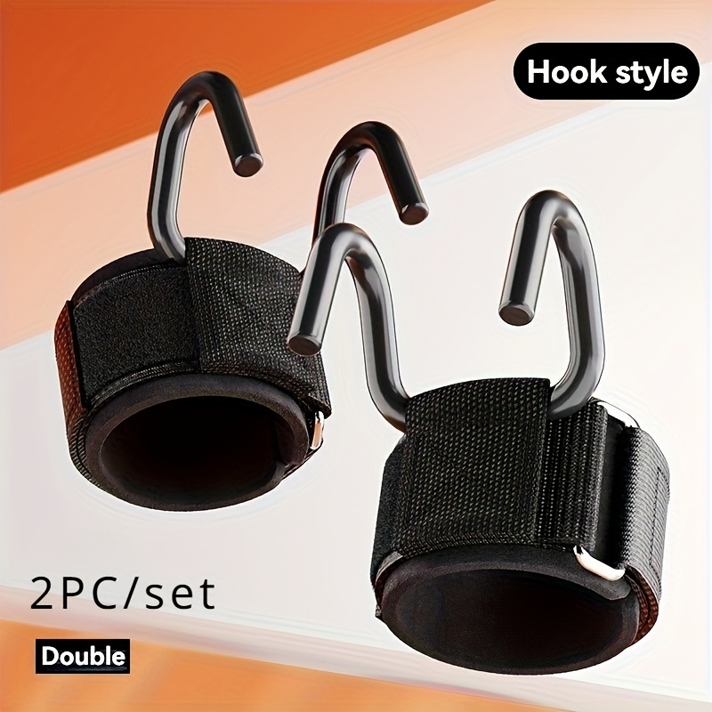 Luva Gancho Strap com Garra de Aço para Treino de Musculação Par em Oferta na Shopee