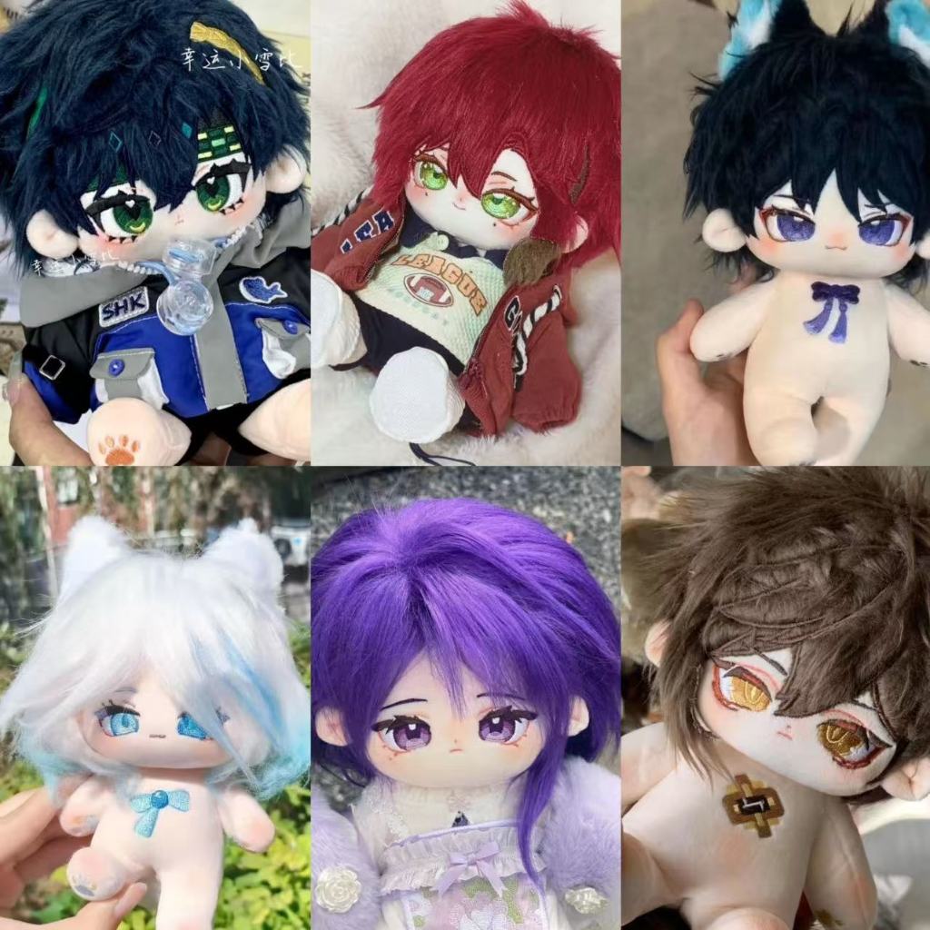 Jogo Genshin Impacto Xiao Boneca De Algodão De Pelúcia Venti Arataki Itto Recheado Anime 20cm Brinquedos Vestir-Se Fanto