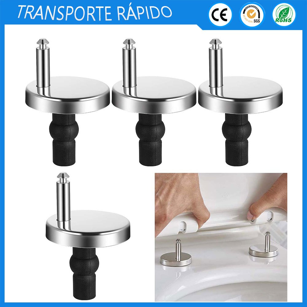 4x parafuso de expansão de assento fixo para assento de vaso sanitário dobradiça de aço inoxidável