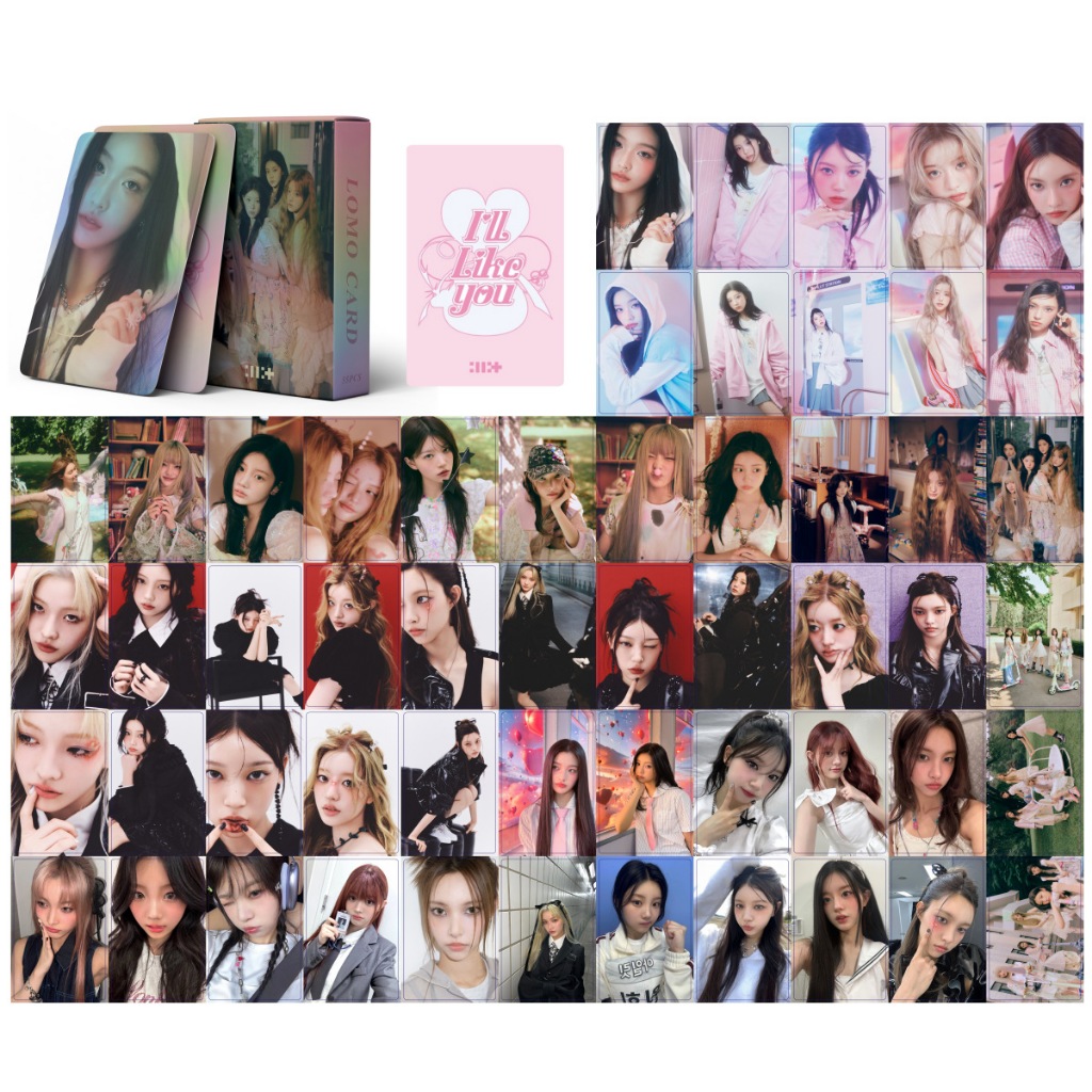 50-55pcs/box ILLIT Vou Gosta De Você Cartões Lomo Laser Holográfico SUPER REAL ME Álbum Photocards WONHEE Solo YUNAH MIN em Oferta na Shopee