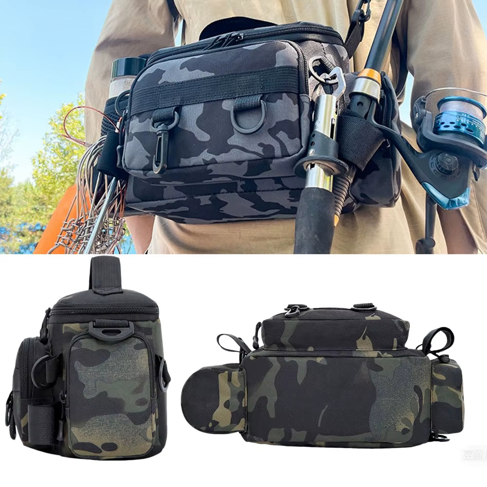 Equipamento De Pesca , Bolso De Ombro , Bolsa De Armazenamento , Suporte Portátil Para Vara Esportes Ao Ar Livre em Oferta na Shopee