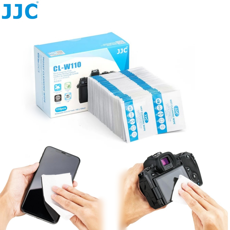 JJC Lente Da Câmera LCD Tela De Poeira Remoção De Vassagem Molhado Limpeza Wipes Papéis Para Telefone Computador Laptop